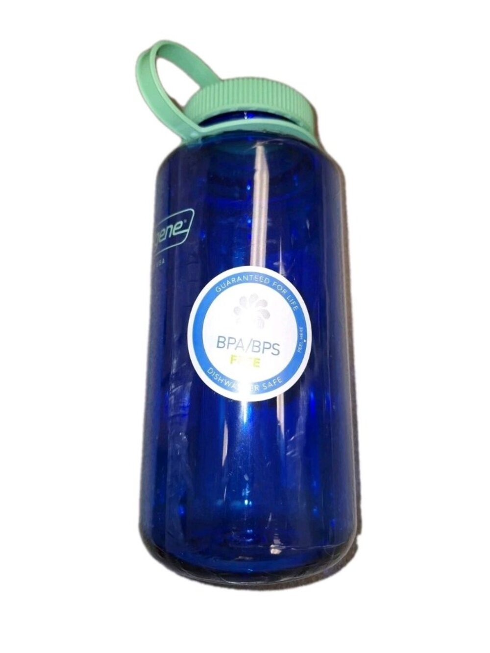 Nalgene 32 oz. Wide Mouth Water Bottle - Blue And Green Shatterproof
